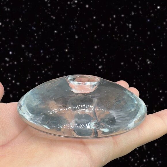 Clear Dome Glass Dimpled Round Candle Holders Made In Finland Glass Votive - Picture 12 of 15